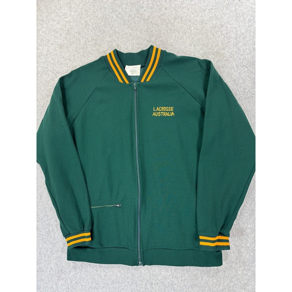 Australia National Team Authentic Lacrosse Warmup Jacket‎ (Men's Medium) Green